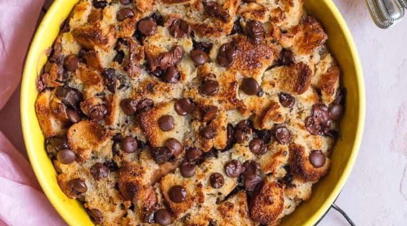 Chocolate-Chip-Bread-Pudding