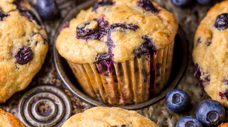 Healthy-Blueberry-Muffins