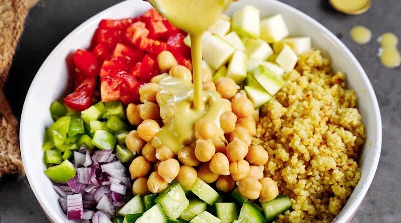 Quinoa Chickpea Salad