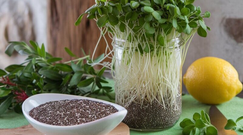 Sprouted Chia Seeds