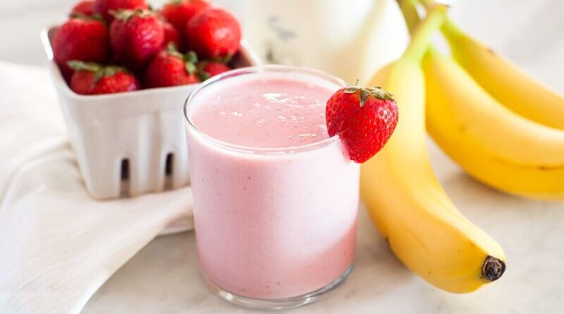 Strawberry Banana Milkshake