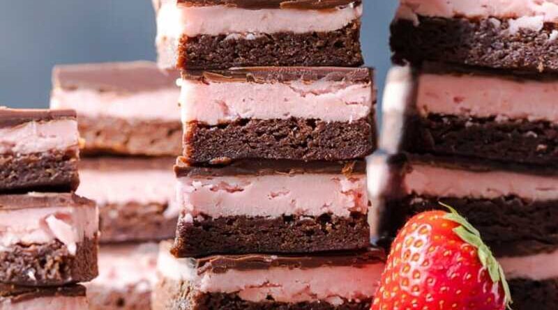 Strawberry-Brownies