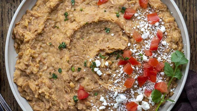 carbs in Refried beans